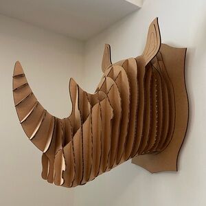 Cardboard Rhino Decor